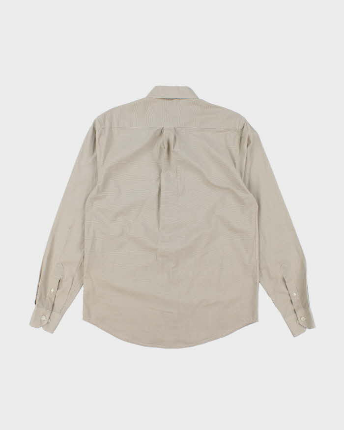 Vintage Y2K Fred Perry Check Long Sleeve Small Logo Shirt - L