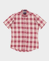 Vintage 80s Levi's Short Sleeve Check Shirt - M