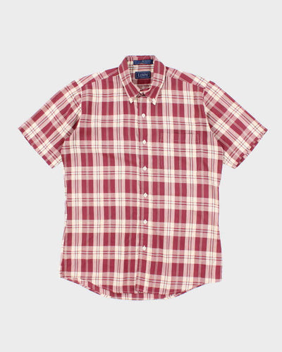 Vintage 80s Levi's Short Sleeve Check Shirt - M