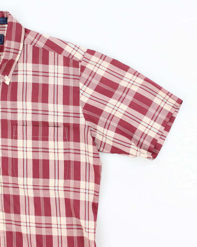 Vintage 80s Levi's Short Sleeve Check Shirt - M