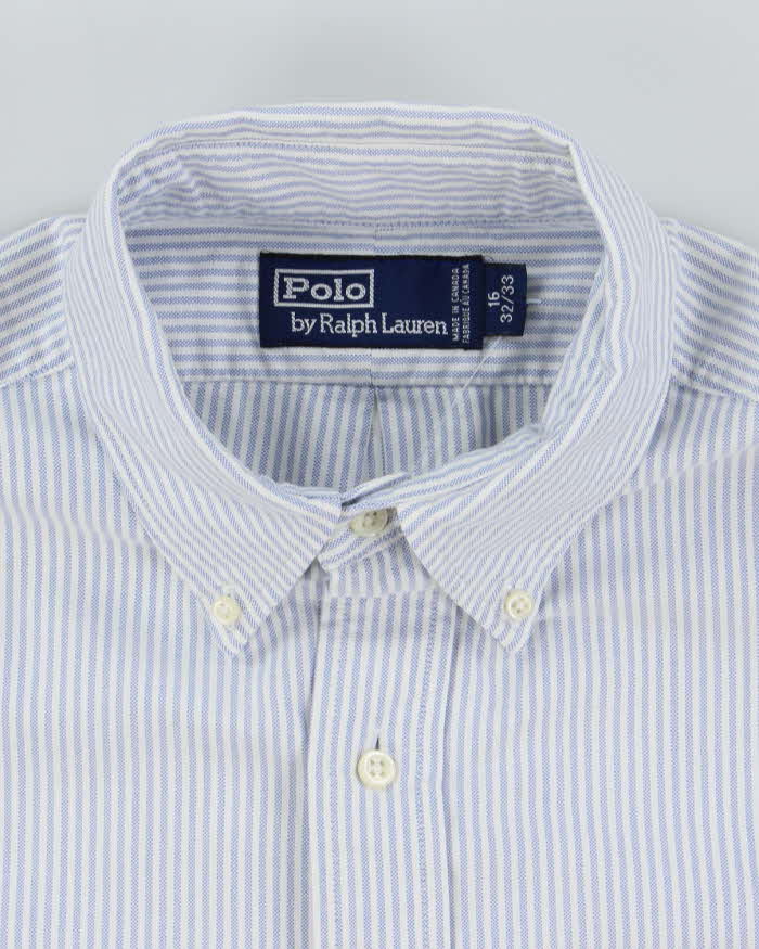 Vintage Ralph Lauren Long Sleeve Stripe Heavyweight Shirt - XL