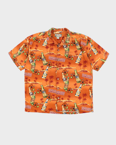 Vintage Big Dogs Silk Hawaiian Oversized Shirt - L