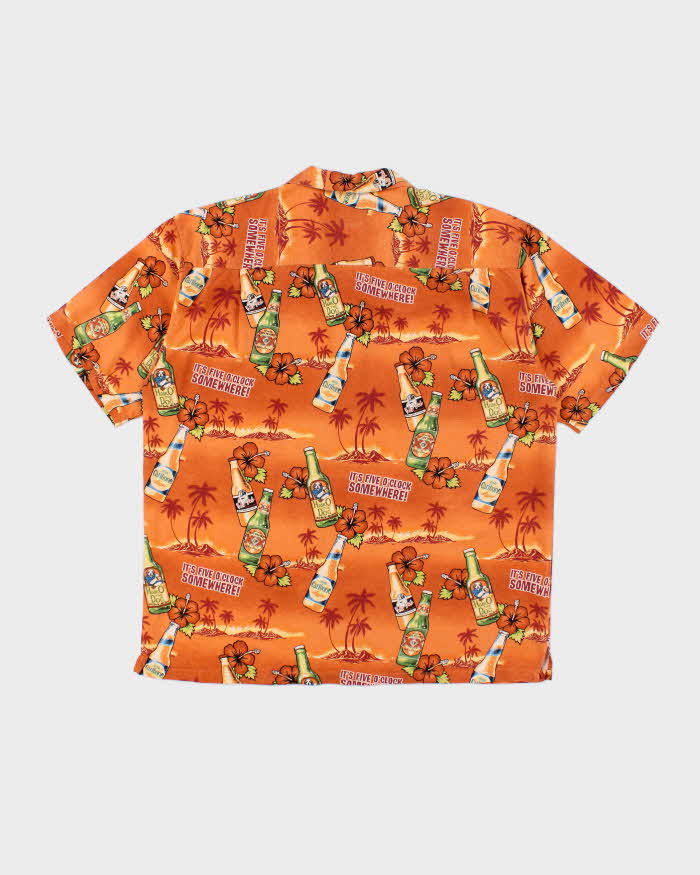 Vintage Big Dogs Silk Hawaiian Oversized Shirt - L