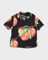 Stussy Hawaiian Peach Pattern Shirt - S