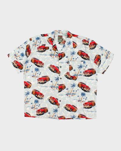 Vintage Pineapple Connection Oversized Hawaiian Shirt - L