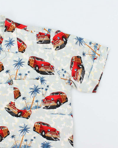 Vintage Pineapple Connection Oversized Hawaiian Shirt - L