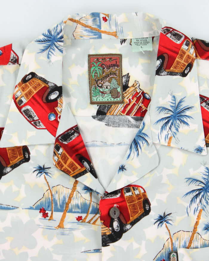 Vintage Pineapple Connection Oversized Hawaiian Shirt - L
