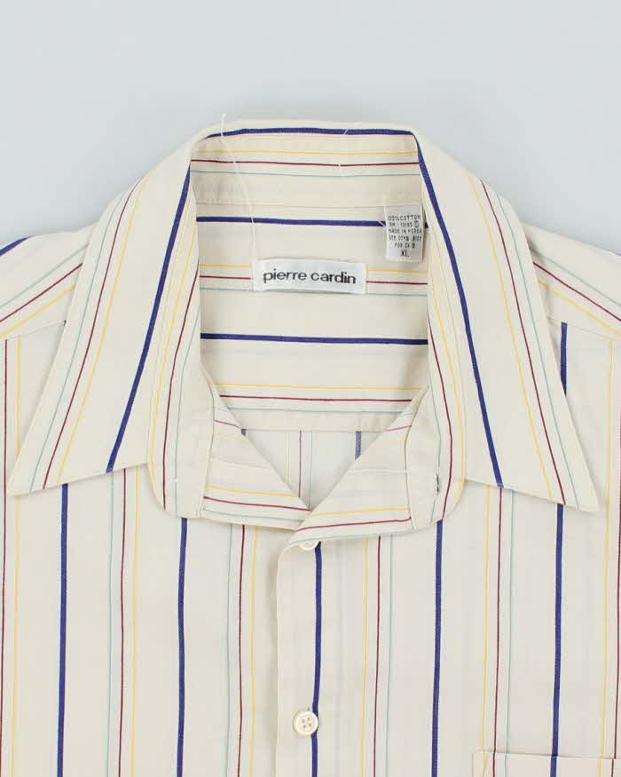 Vintage Pierre Cardin Short Sleeve Stripe Shirt - XL