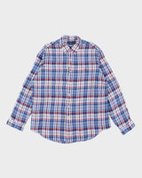 Vintage Ralph Lauren Linen Check Long Sleeve Shirt - XXL