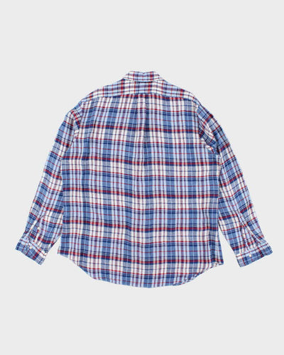 Vintage Ralph Lauren Linen Check Long Sleeve Shirt - XXL
