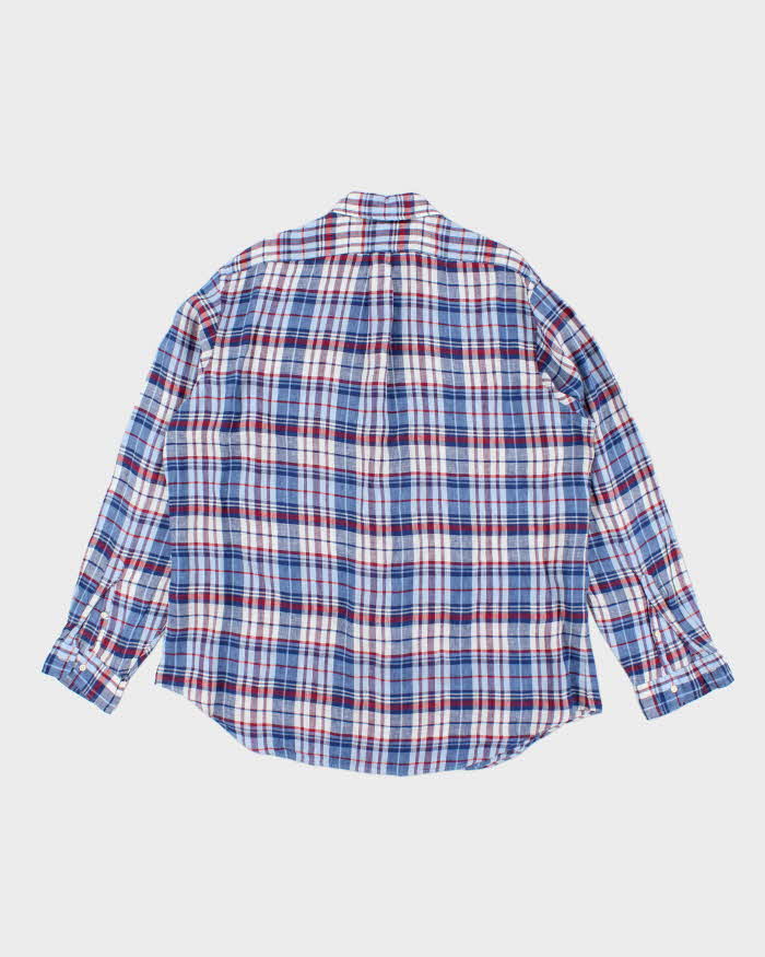 Vintage Ralph Lauren Linen Check Long Sleeve Shirt - XXL