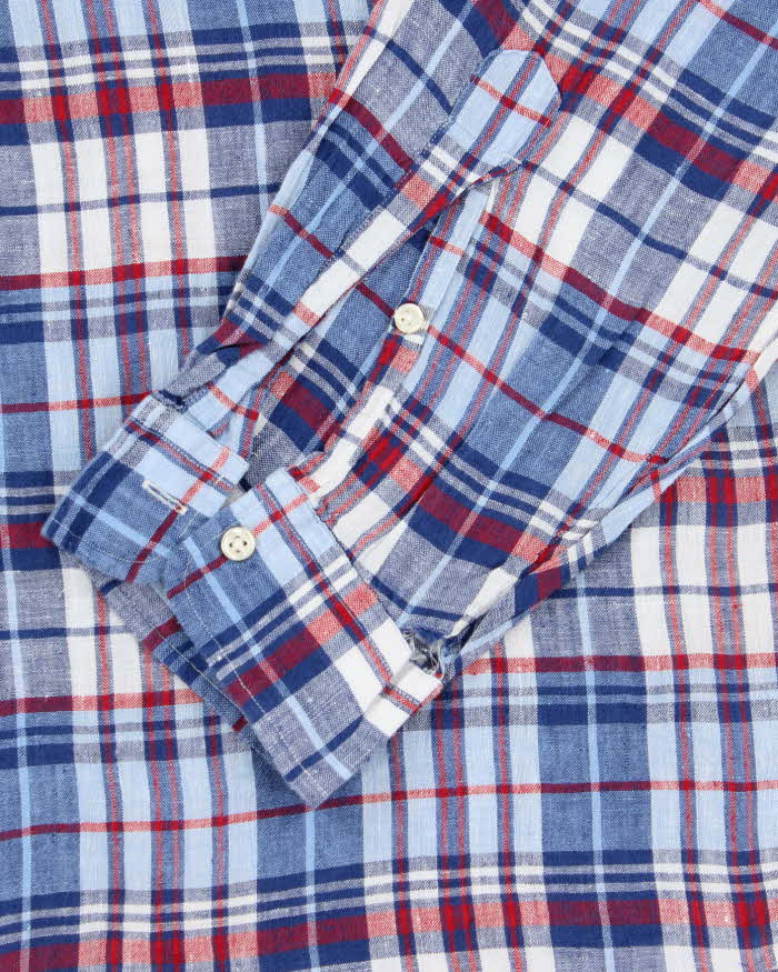 Vintage Ralph Lauren Linen Check Long Sleeve Shirt - XXL