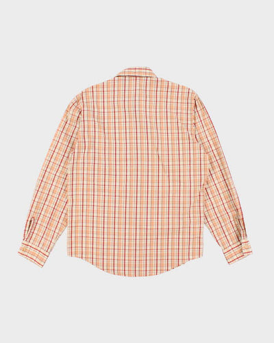 Vintage Hugo Boss Check Long Sleeve Shirt - M