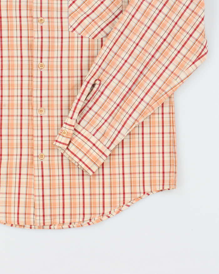 Vintage Hugo Boss Check Long Sleeve Shirt - M