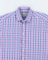 Vintage Etro Check Long Sleeve Shirt - M