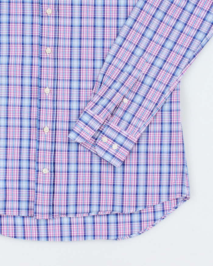 Vintage Etro Check Long Sleeve Shirt - M
