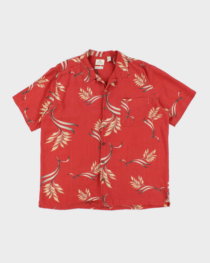 Vintage Solitude Silk Hawaiian Shirt - XL