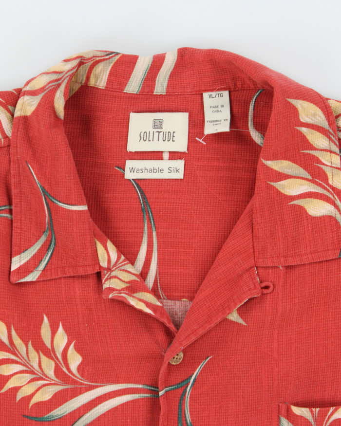 Vintage Solitude Silk Hawaiian Shirt - XL