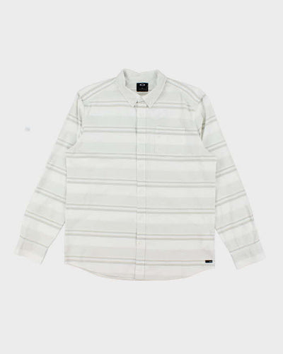 Vintage 2000's Oakley Striped Long Sleeve Shirt - L