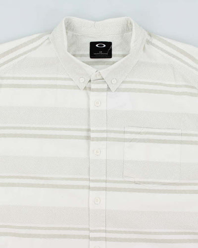 Vintage 2000's Oakley Striped Long Sleeve Shirt - L