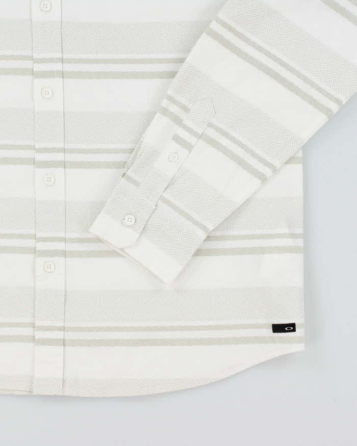 Vintage 2000's Oakley Striped Long Sleeve Shirt - L