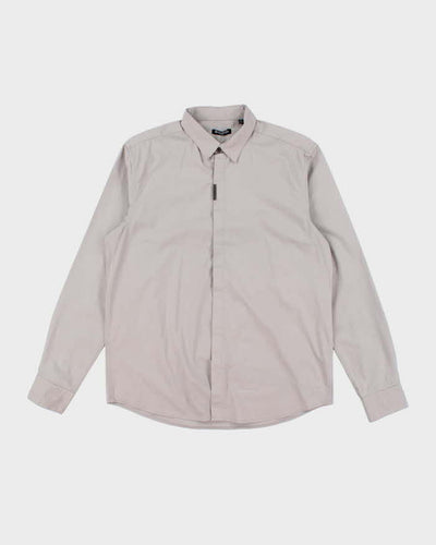 Vintage 2000's Balmain Plain Long Sleeve Button Up Shirt - XL