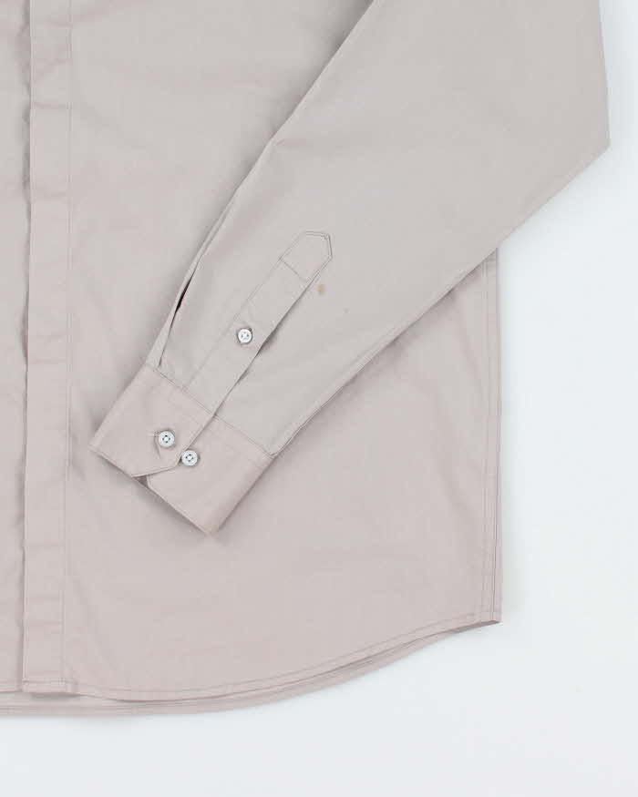 Vintage 2000's Balmain Plain Long Sleeve Button Up Shirt - XL