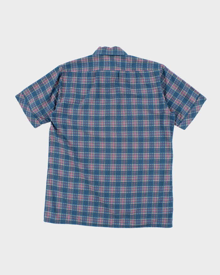 Vintage 80's Triola Checked Short Sleeve Shirt - XL