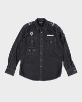Vintage Y2K International Concepts Embroidered Utility Shirt - L