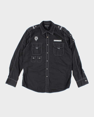 Vintage Y2K International Concepts Embroidered Utility Shirt - L