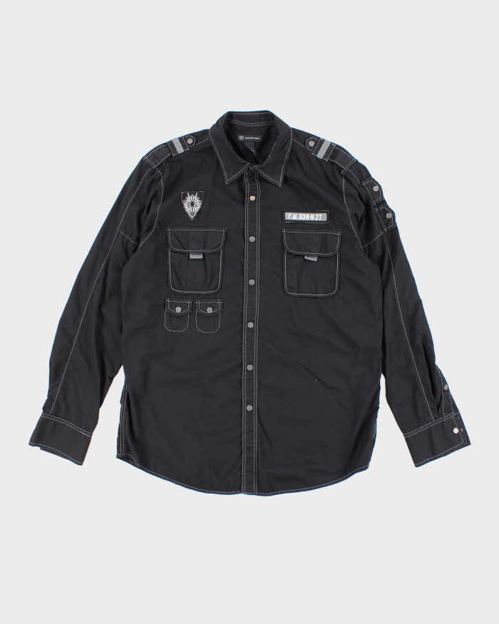 Vintage Y2K International Concepts Embroidered Utility Shirt - L