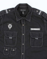 Vintage Y2K International Concepts Embroidered Utility Shirt - L