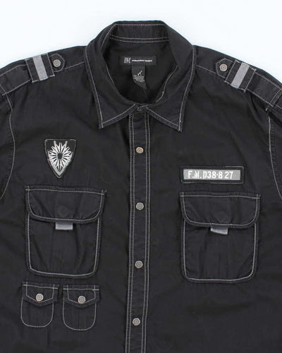 Vintage Y2K International Concepts Embroidered Utility Shirt - L