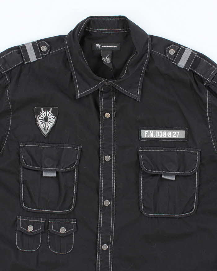 Vintage Y2K International Concepts Embroidered Utility Shirt - L