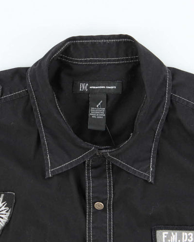 Vintage Y2K International Concepts Embroidered Utility Shirt - L