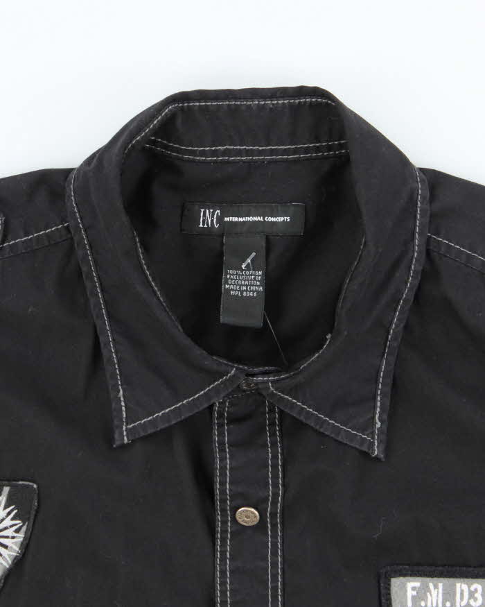 Vintage Y2K International Concepts Embroidered Utility Shirt - L