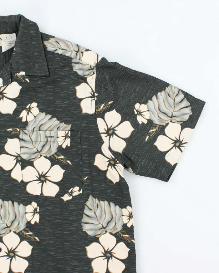 Vintage Penmans Floral Graphic Lightweight Hawaiian Shirt - L