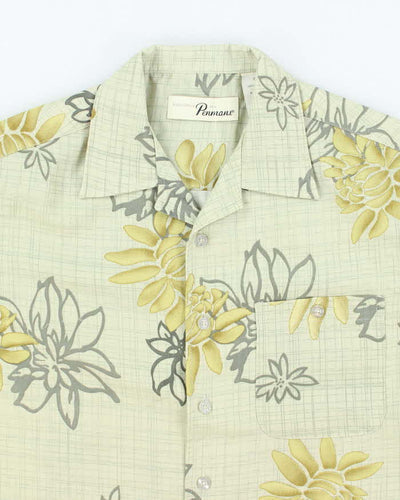 Vintage Penmans Floral Striped Patterned Hawaiian Shirt - S