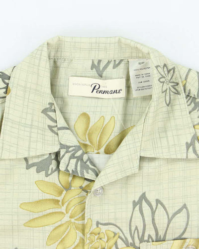Vintage Penmans Floral Striped Patterned Hawaiian Shirt - S