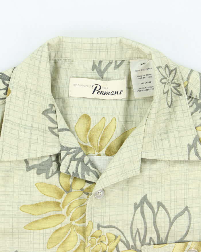 Vintage Penmans Floral Striped Patterned Hawaiian Shirt - S