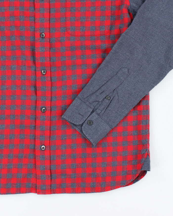 Vintage 2000's Fred Perry Patterned Long Sleeve Shirt - M