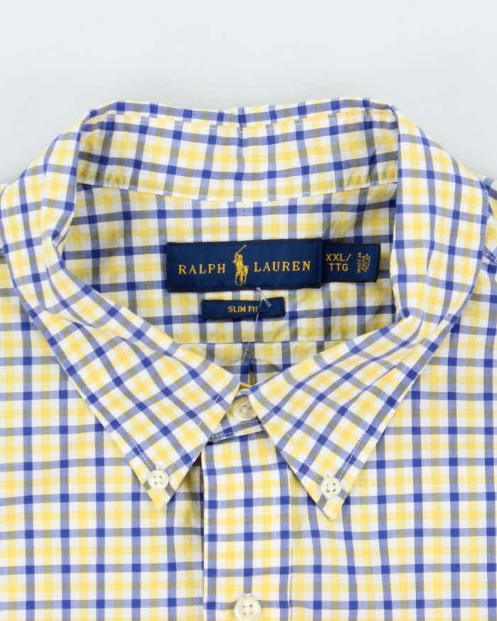 Vintage 2000's Ralph Lauren Checked Oversized Long Sleeve Shirt - XXL