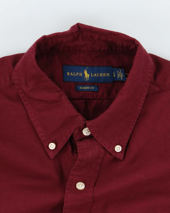 Vintage 2000's Ralph Lauren Plain Heavyweight Long Sleeved Shirt - L