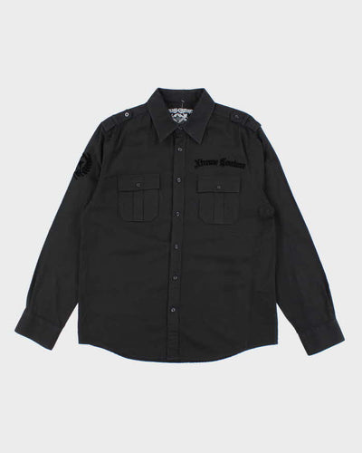 Vintage Y2K Xtreme Couture Printed Long Sleeved Utility Shirt - L