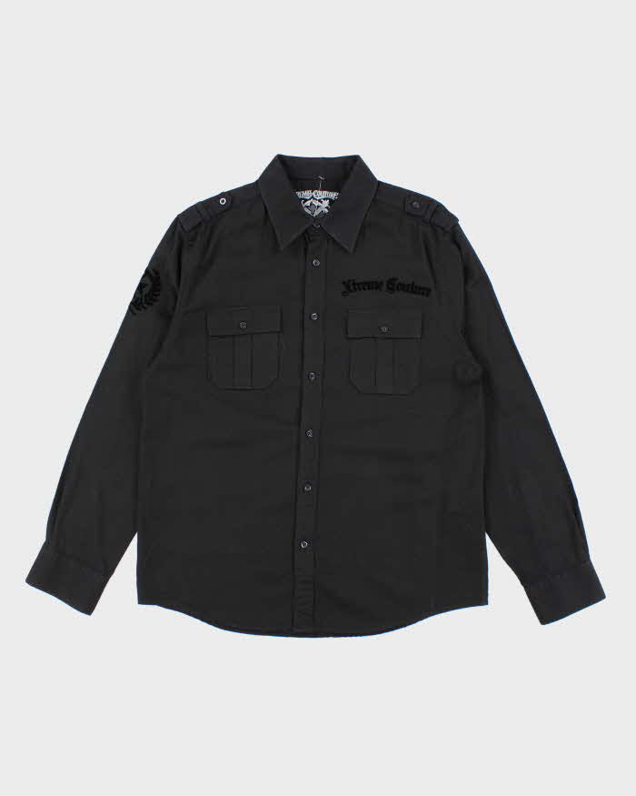 Vintage Y2K Xtreme Couture Printed Long Sleeved Utility Shirt - L