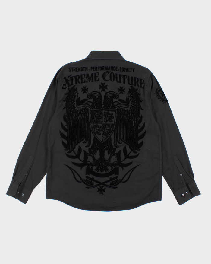 Vintage Y2K Xtreme Couture Printed Long Sleeved Utility Shirt - L