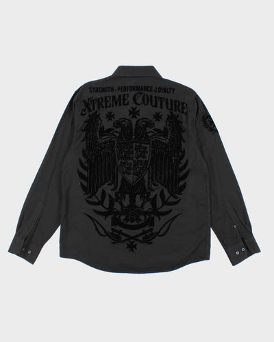 Vintage Y2K Xtreme Couture Printed Long Sleeved Utility Shirt - L