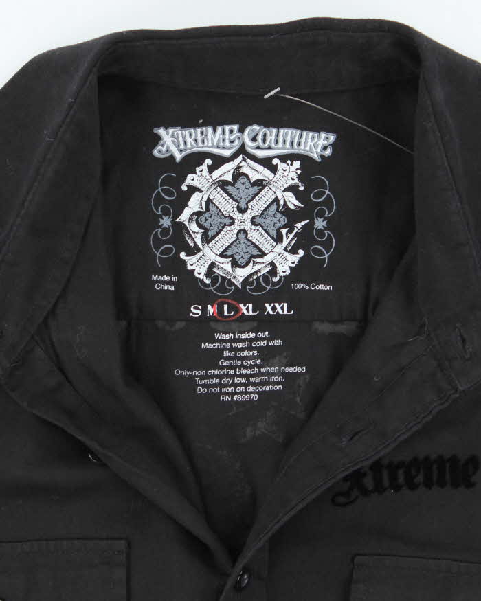 Vintage Y2K Xtreme Couture Printed Long Sleeved Utility Shirt - L