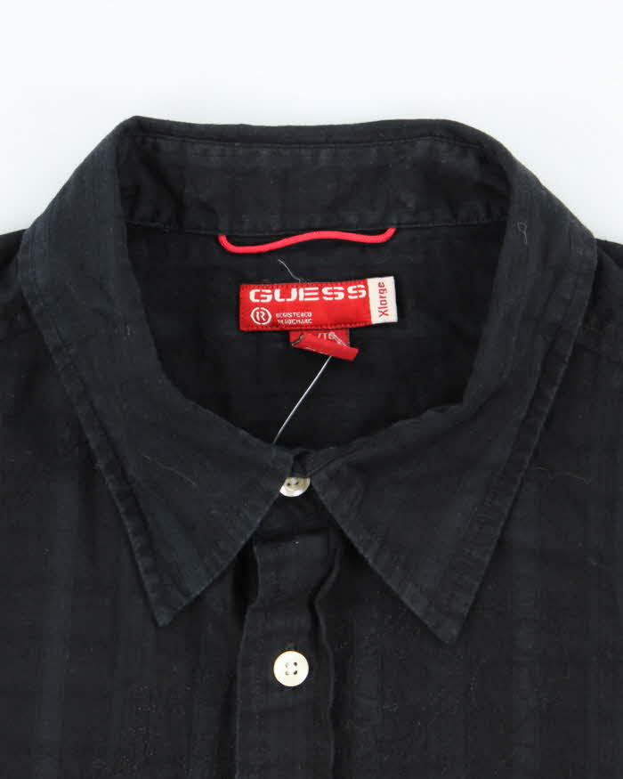 Vintage Y2K Guess Embroidered Lightweight Long Sleeved Shirt - XL