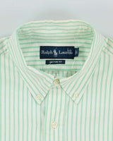 Vintage 2000's Ralph Lauren Heavyweight Striped Long Sleeved Shirt - L
